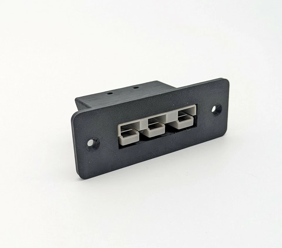 3pin 50amp Anderson plug flush mount holder with plug. Dual Battery 3 Pin - Image 3 of 4