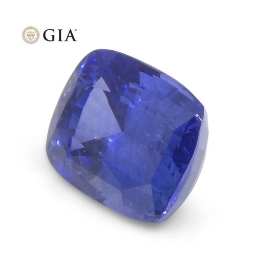 Cuscino 3,36 ct zaffiro blu certificato GIA Sri Lanka - Foto 18 di 24