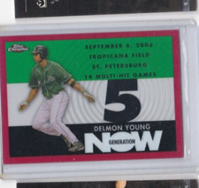 DELMON YOUNG 2007 TOPPS CHROME GENERATION NOW RED REFRACTOR-SERIAL #'D-99-SWEET!