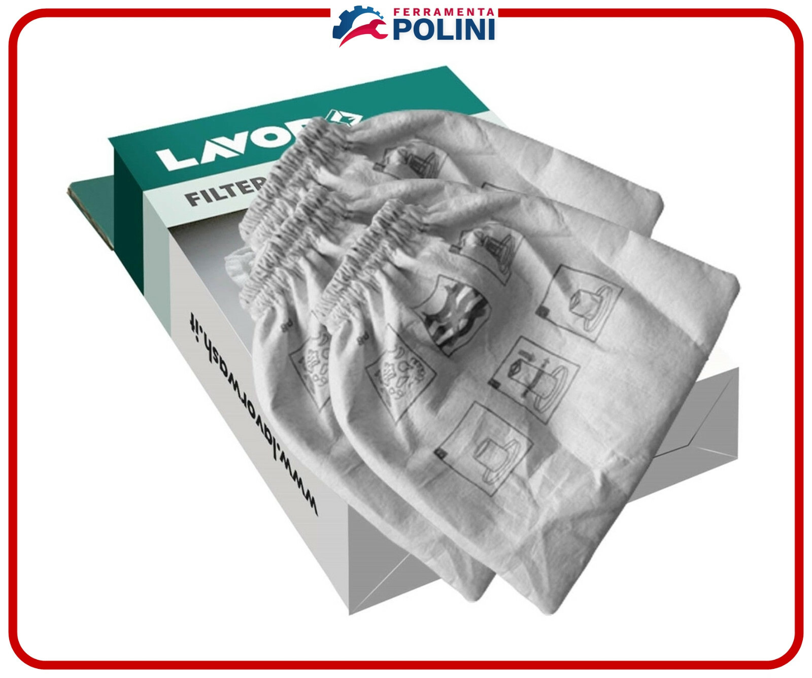 LAVOR KIT FILTRI IN PANNO X ASPIRACENERE 3pz. 5.212.0091 RIU  ASHLEY200-310-900