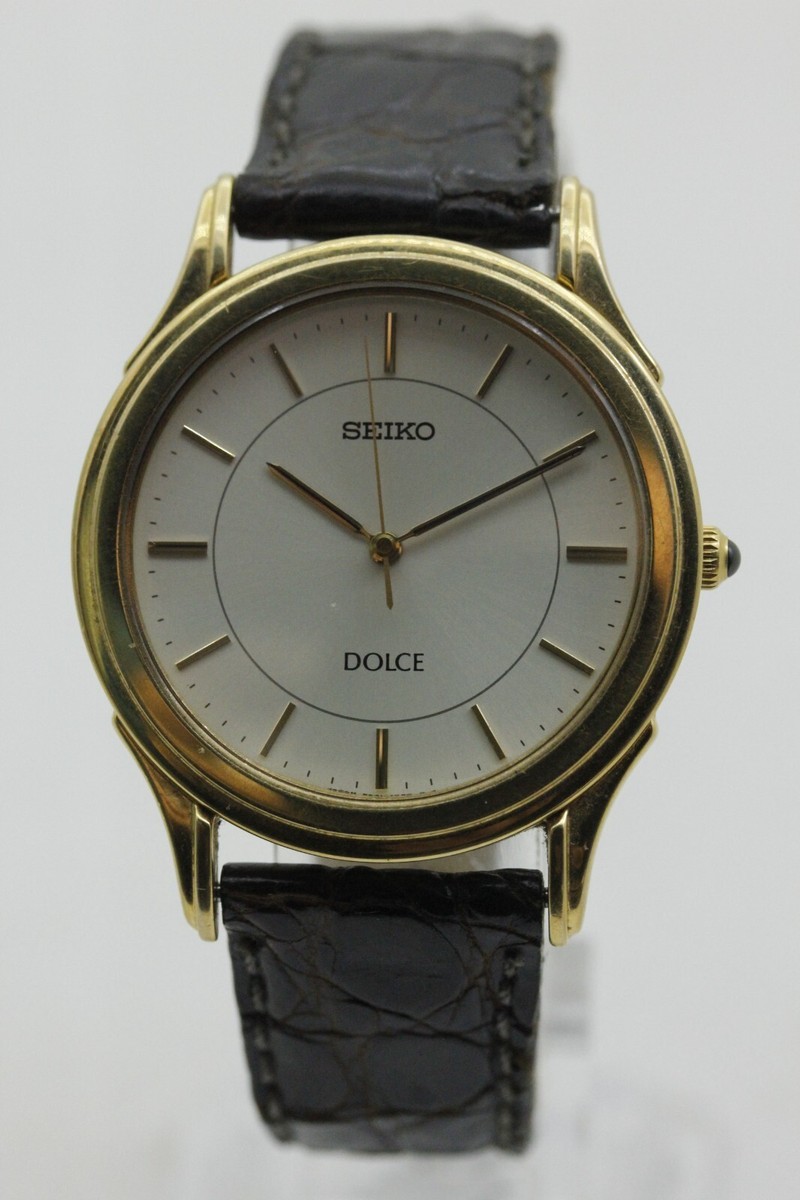 その他 Dolce SEIKO Dolce 5E31-7A40 Quartz Gold strap worn out | eBay