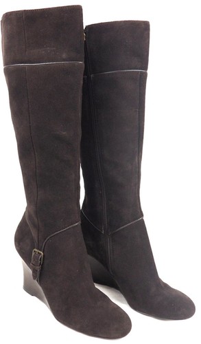 Ann Taylor Loft Brown Suede Leather 