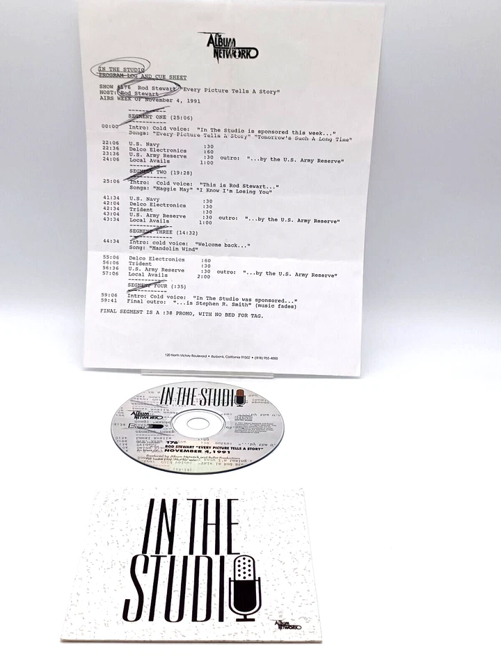 ROD STEWART - rare CD Radioshow "In The Studio" (USA)