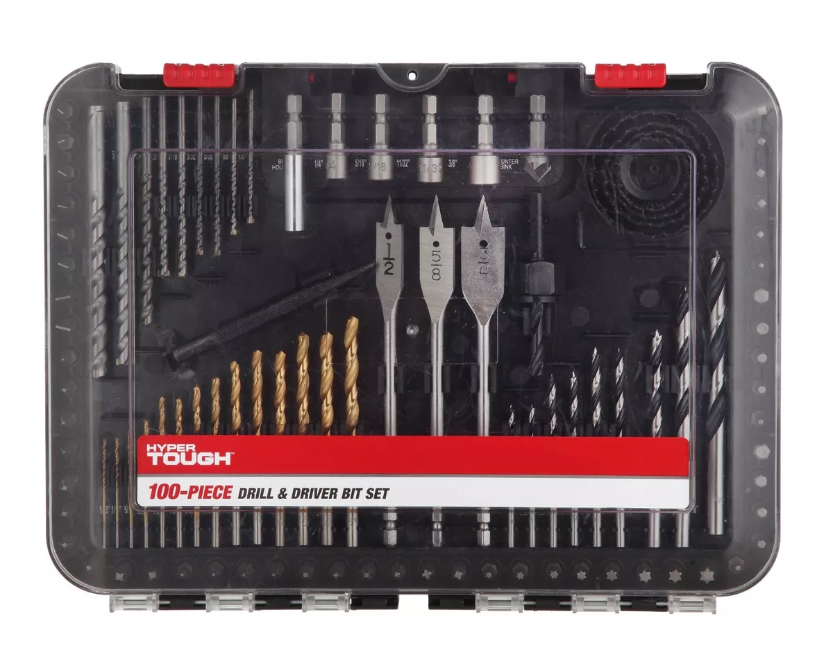 Hyper tough drill and online driver bit set