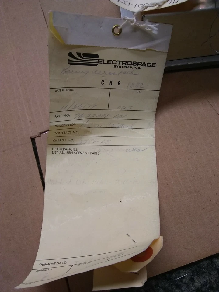 RAYTHEON 76-22001-001 LLAVE DE CONTROL AUTOMÁTICO C/8942/ARC-89(V) *SV* PROBADO Foto 4 de 4