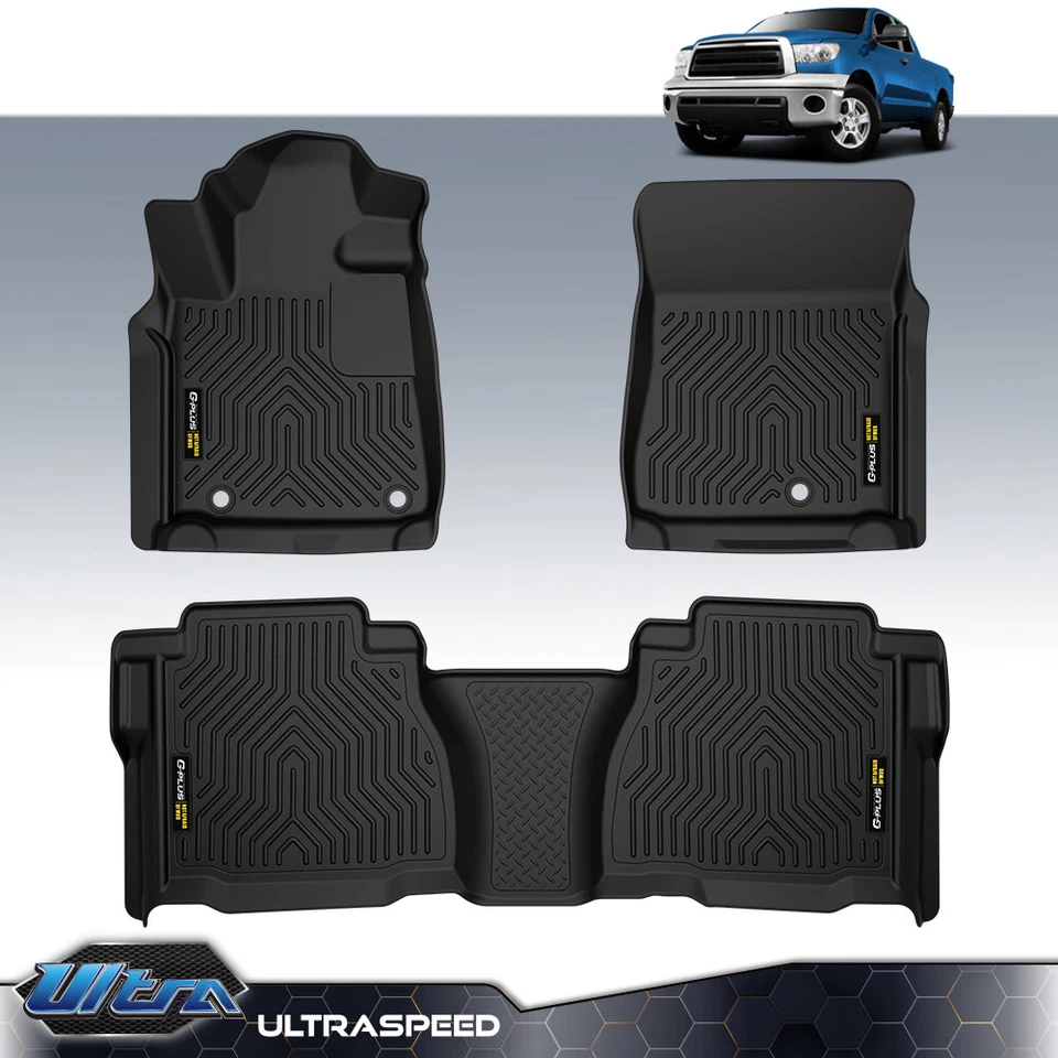 Подходит для 2007-2011 Toyota Tundra двойной кабины / CrewMax TPE коврики вкладыши новый - Изображение 2 из 4