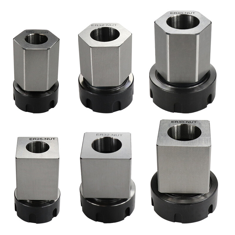 ER25 ER32 ER40 Collet Block Square Hex Collet Lathe Chuck Block Holder for CNC