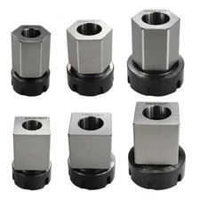Collet Block ER25 ER32 ER40 Lathe Chuck Block Holder for CNC Square Hex Collet
