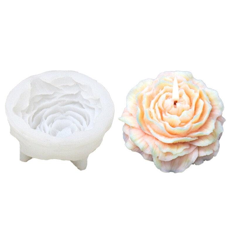 Peony Flower Gypsum Silicone Mold Resin Epoxy Craft Halloween