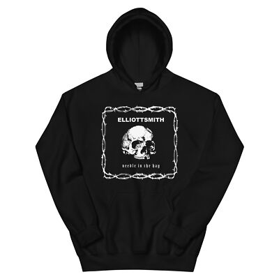 Elliott Smith Needle In The Hay Graphic Black Unisex Hoodie