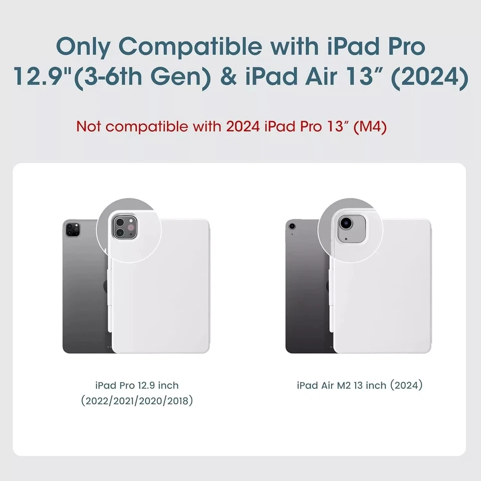 PITAKA Case for iPad Air 13 2024 ,iPad Pro 12.9 Inch 2022, Magnetic iPad Stand - Image 2 of 4