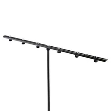 K&M 23560 Black Extra-Long Adjustable Microphone Bar Attachment Stereo 33-Inch