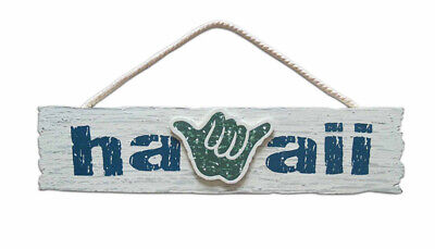 Hawaiian Wooden Wall Sign Hang Loose Hawaii Aloha Island Home Tiki Bar Decor New