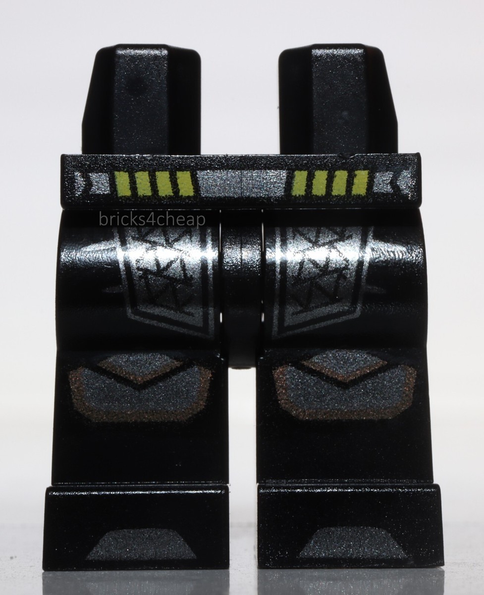 Lego Black Hips Legs Pearl Dark Gray Yellow Belt Pearl Dark Gray