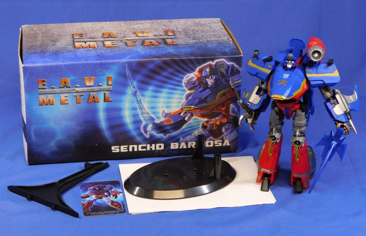 E.A.V.I. METAL SENCHO BARBOSA KFC TOYS TRANSFORMING PIRATE ROBOT