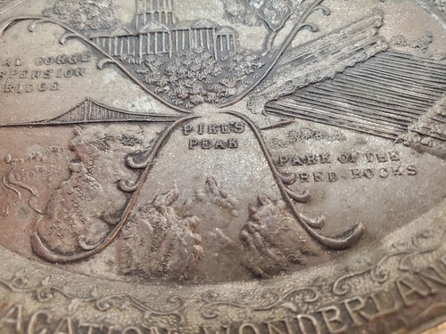 Vintage Metal Occupied Japan Ashtray Colorful Colorado Souvenir Pico 2744 - Picture 11 of 11