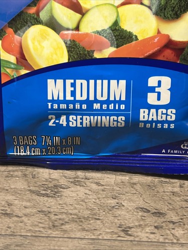 Ziploc Zip n Steam Cooking Bags Steaming Microwave 3 Bags Lot Of 2 Discontinued - Picture 8 of 8