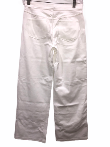 Isaac Mizrahi Women's Ponte Knit Full Leg Pull-On Pants Solid White Size 10 - Picture 2 of 2