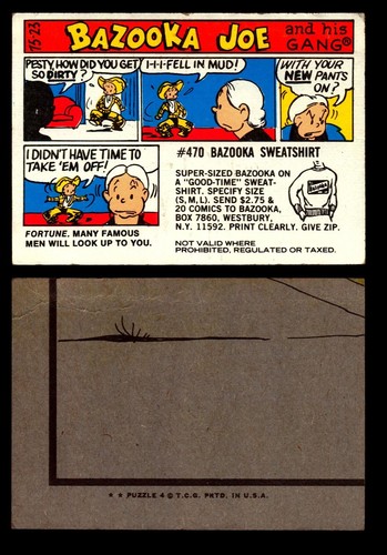 Bazooka Joe and His Gang 1970er Jahre Topps Vintage Sammelkarten Sie wählen Singles - Bild 26 von 57