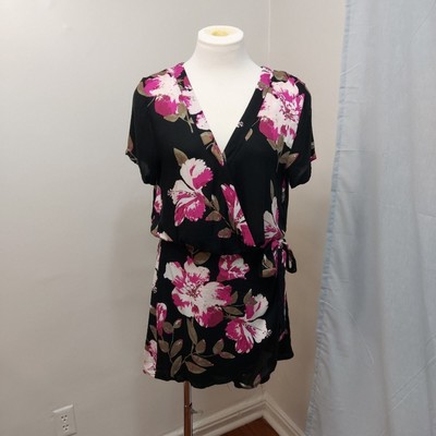  American Rag Floral Romper, size S Wrap style, summer brunch