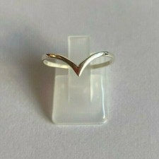 Silberring ohne Steine - 925 Silber - Chevron - sehr aktuell - Gr. 44 bis Gr. 66