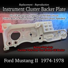 Mustang Ii Instrument Cluster Backer Plate - Repro Replacement - 1974-1978 Mustang Ii Instrument Cluster Backer Plate - Repro Replacement - 1974-1978