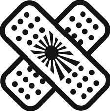 Jdm plaster Decal x 1 in Black, other colours are available