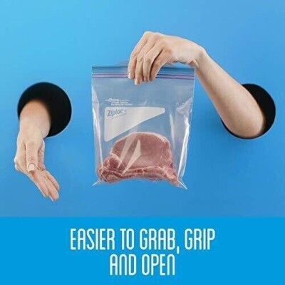 2 Packs Ziploc Quart Freezer Bags Heavy Duty Easy Open Tabs 2 Packs Ziploc Quart Freezer Bags Heavy Duty Easy Open Tabs