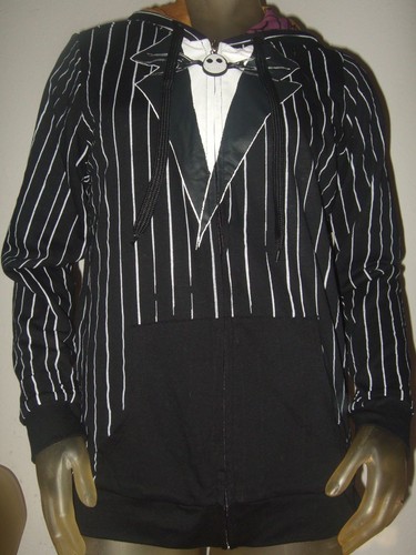 New Juniors The Nightmare Before Christmas Jack & Sally Reversible Hoodie Disney - Picture 2 of 8