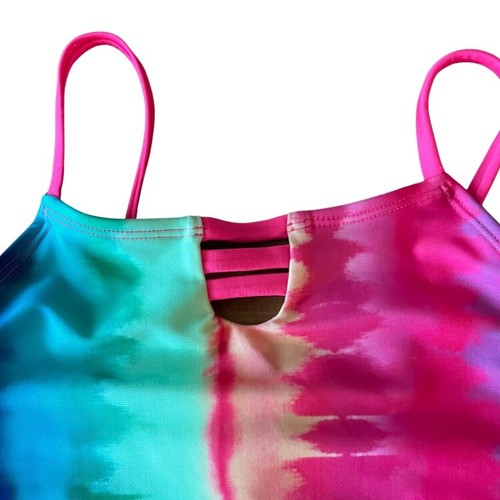 Cat And Jack Rainbow Tie Dye Bathing Suit One Piece Size Large - Picture 2 of 7