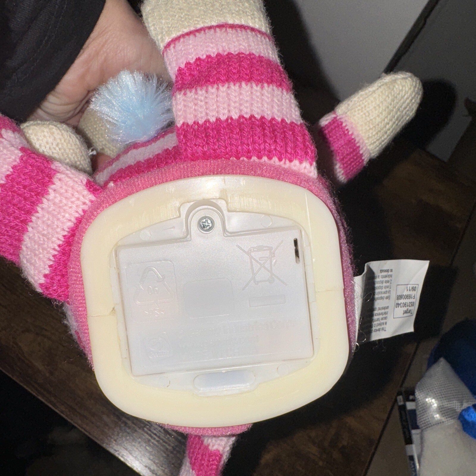 SAOLA "Gemmy Pink Calzino Monkey Town USA Canto Peluche Canto Solo Ragazza Giocattolo Rihanna 8"