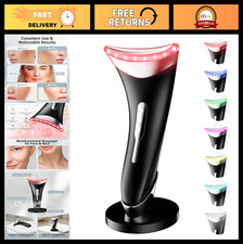 7 Color Light Therapy Facial Massager - Adjustable Vibration, Red Light Skin Car