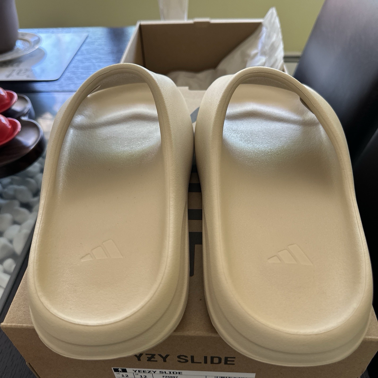 adidas Yeezy Slide-Bone Men's FZ5897 Size 13 thumbnail 3
