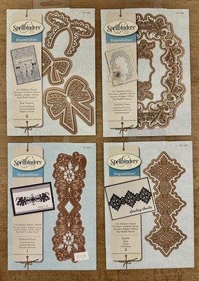 Spellbinders Shapeabilities die set (Lot of 4)  S4-449, S5-225, S4-496, S4-476