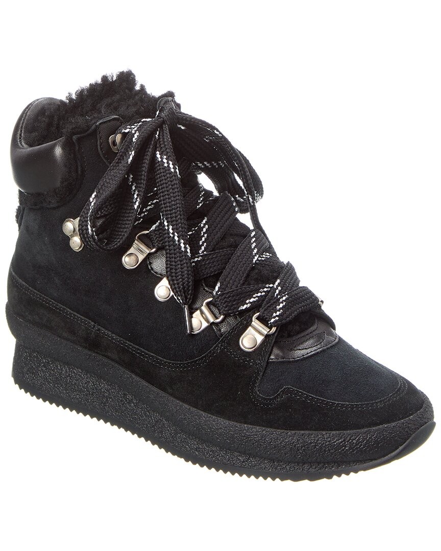 Isabel Marant Brendta Shearling Hiking Boot Womens Black 37 48190₽
