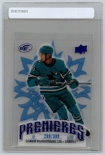 2024-25 Upper Deck Ice Premieres Blue Shakir Mukhamadullin RC 280/399 San Jose