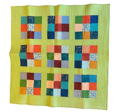 Artisan Made Pieced and Quilted Small Babydoll Throw NEW