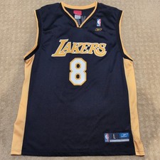 Vintage Reebok NBA Los Angeles Lakers Kobe Bryant 8 Jersey - Size Large