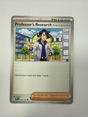 Pokemon TCG - Professor s Research - Prismatic Evolutions - 125/131 - Mint