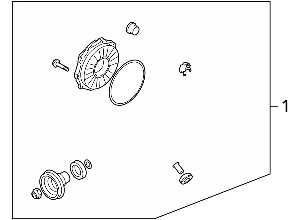 Carrier Rear Axle Convertible 3.0L Fits 02-06 AUDI A4 1677909 Foto 4 de 4