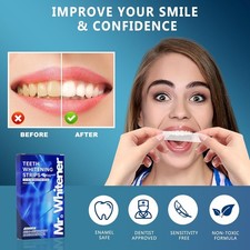 Teeth Whitening Strips, Premium Tooth Whitening Kits: 14 Strips 7 Packs, Dentist