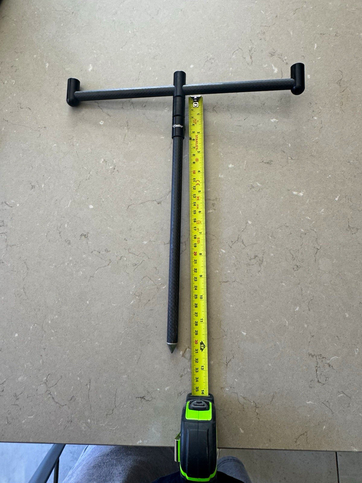 Century stealth 3 Rod Buzz Bar Bankstick Set grey Aluminium Adjustable 52cm Max