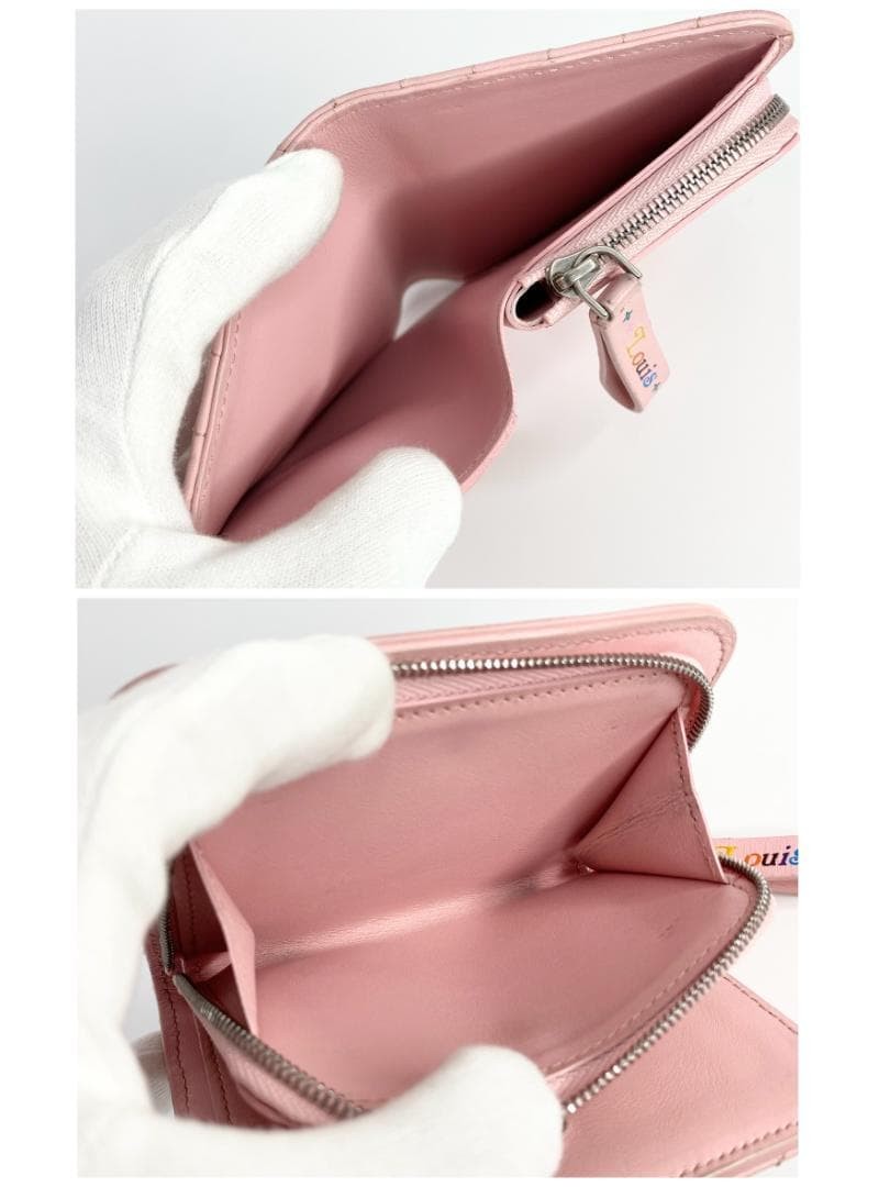 Louis Vuitton New Wave Zippy Compact Wallet Pink M63791 Authentic thumbnail 6