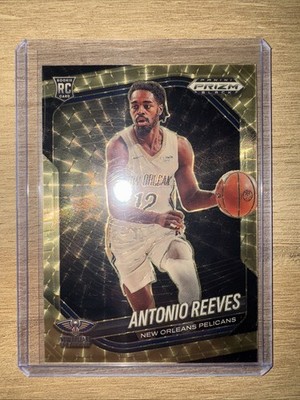 ANTONIO REEVES 2024-25 PANINI PRIZM BLACK ROOKIE GOLD VINYL RC /5