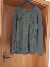Stradivarius Strickpullover, langarm, olivgr�...
