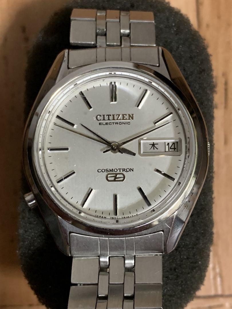 Citizen Cosmotron 7803 Vintage Electromagnetic Watch 1970s Pre-Owned
