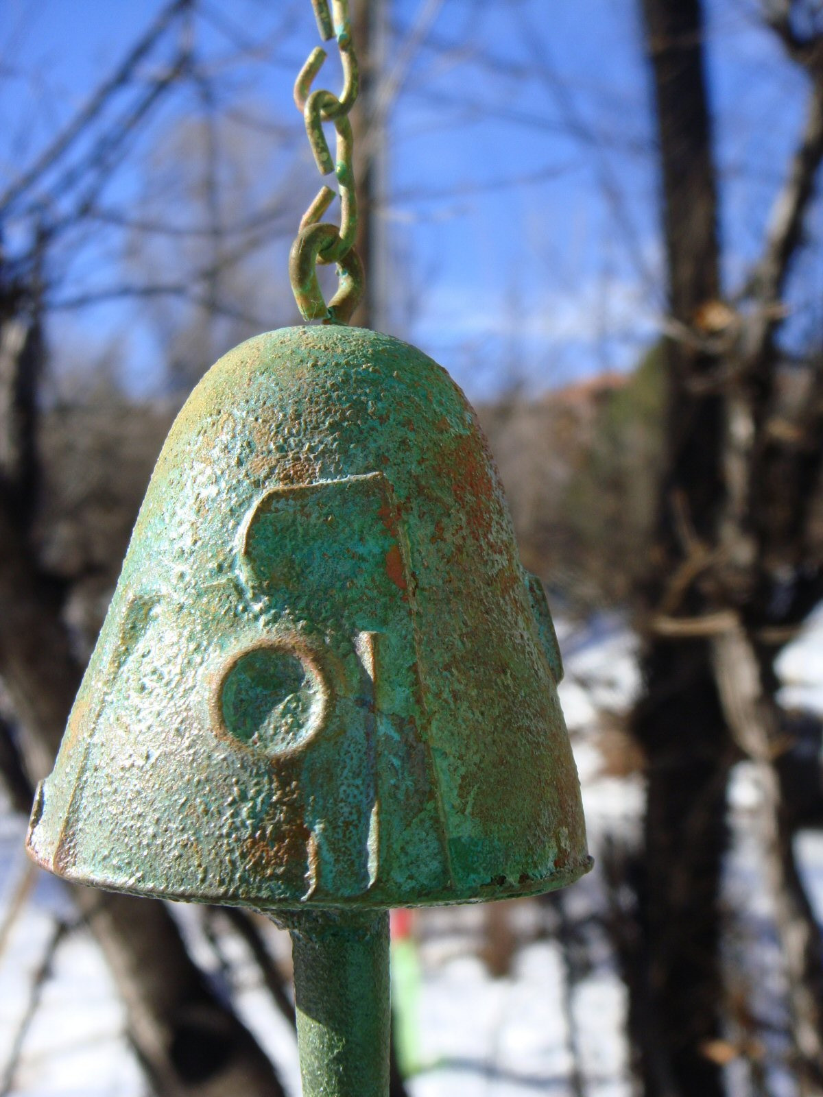 Paolo Soleri 9" Bronze Wind Bell 2" Bell - Soleri's Smallest