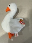 Gracie the Goose Ty Beanie Baby Vintage Toy - RARE With Tags - Retired (1996)