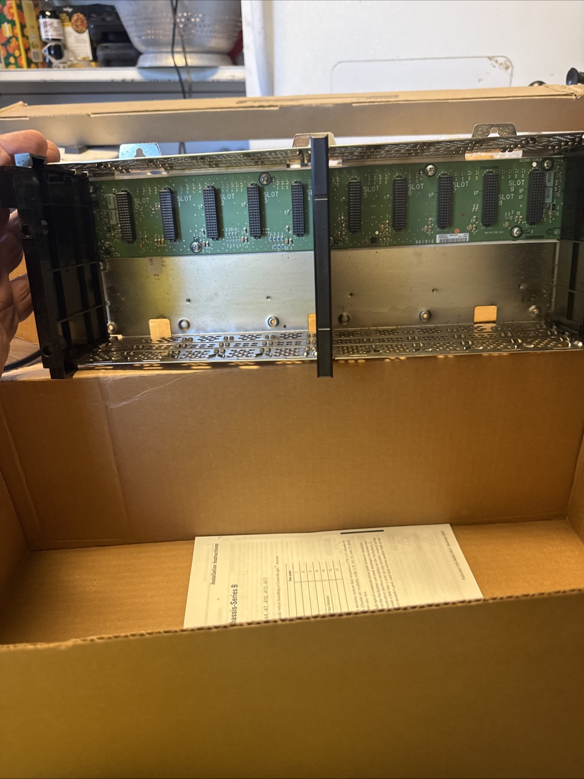 Allen Bradley 1756-A10 1756A10 Ser C ControlLogix 10 Slot Slots Rack Chassis PLC