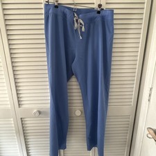 Figs Ceil Blue Jogger Scrub Pants In Teal Womans Size L EUC Rare Large